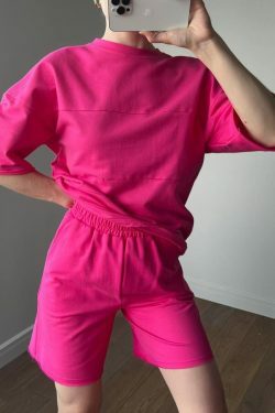 Coquette Aesthetic Remy Patchwork Shorts Set - Y2K Fashion Outfit