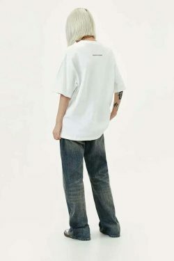 Coquette Aesthetic Rhinestone Slogan Tee - Y2K Fashion Statement for Women