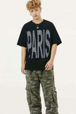 Coquette Aesthetic Rhinestone Slogan Tee - Y2K Fashion Statement for Women