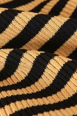 Coquette Aesthetic Ribbed Crop Knit Sweater - Y2K Fashion Statement Piece