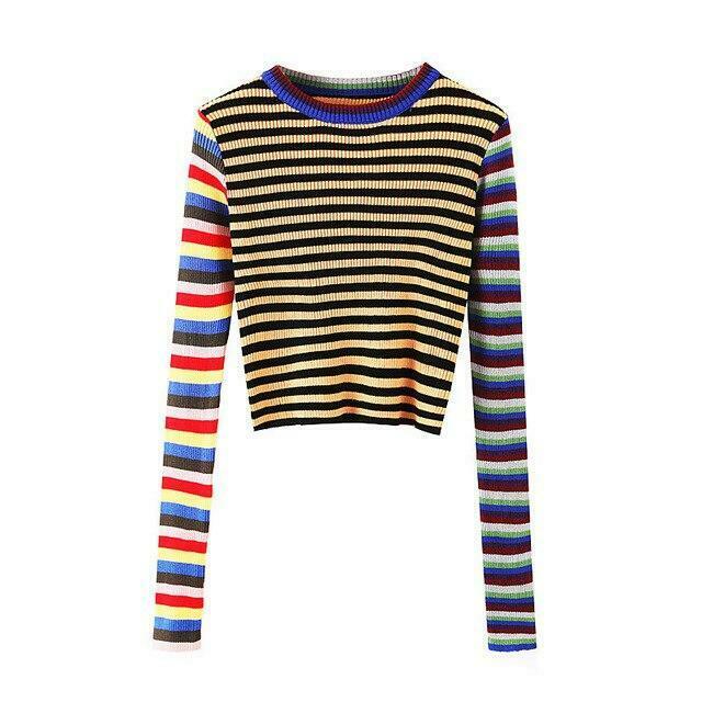 Coquette Aesthetic Ribbed Crop Knit Sweater - Y2K Fashion Statement Piece