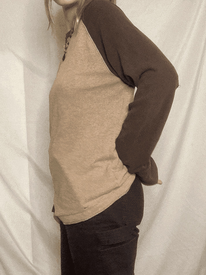 Coquette Aesthetic Ribbed Raglan Sleeve Tee - Y2K Fashion Women's Top for Grunge & Pastel Goth Style