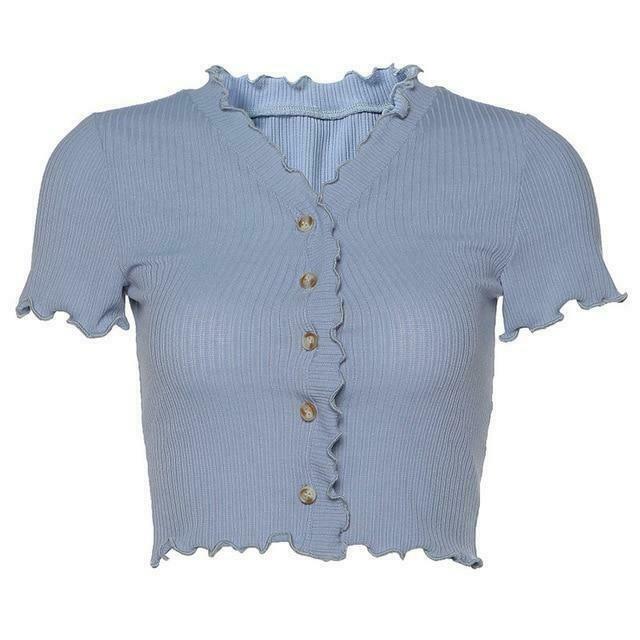 Coquette Aesthetic Ruffle Trim Cardigan - Y2K Fashion for Grunge & Pastel Goth Coquette Aesthetic Ruffle Trim Cardigan - Y2K Fashion for Grunge & Pastel Goth