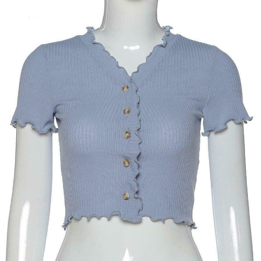 Coquette Aesthetic Ruffle Trim Cardigan - Y2K Fashion for Grunge & Pastel Goth Coquette Aesthetic Ruffle Trim Cardigan - Y2K Fashion for Grunge & Pastel Goth