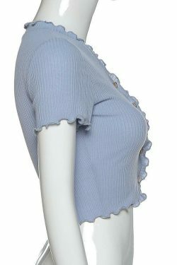 Coquette Aesthetic Ruffle Trim Cardigan - Y2K Fashion for Grunge & Pastel Goth
