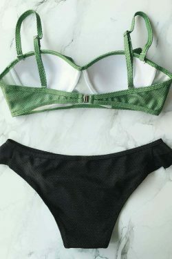 Coquette Aesthetic Ruffled Bikini Set - Y2K Fashion Swimwear