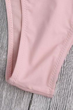 Coquette Aesthetic Ruffled Cami Thong Bikini - Y2K Fashion Swimwear