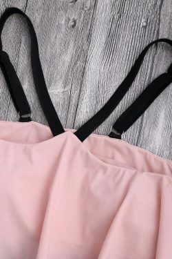 Coquette Aesthetic Ruffled Cami Thong Bikini - Y2K Fashion Swimwear