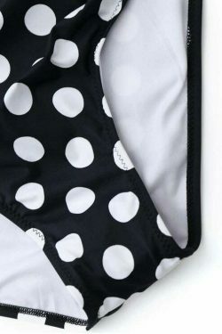 Coquette Aesthetic Ruffled Polka Dot High Waisted Bikini