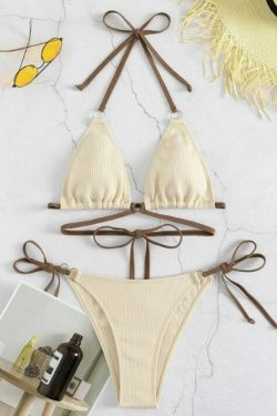 Coquette Aesthetic Ruffles Bikini Set - Y2K Fashion Swimwear