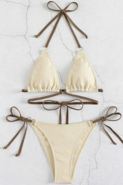 Coquette Aesthetic Ruffles Bikini Set - Y2K Fashion Swimwear