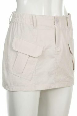 Coquette Aesthetic Ruth Y2K Cargo Skirt - Grunge & Pastel Goth Fusion