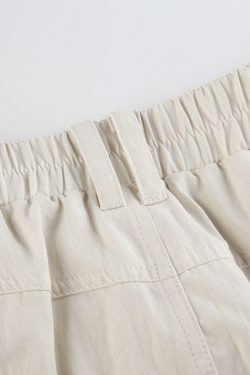 Coquette Aesthetic Ruth Y2K Cargo Skirt - Grunge & Pastel Goth Fusion