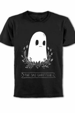 Coquette Aesthetic Sad Ghost Club Tee - Y2K Fashion Women's Grunge Style Shirt