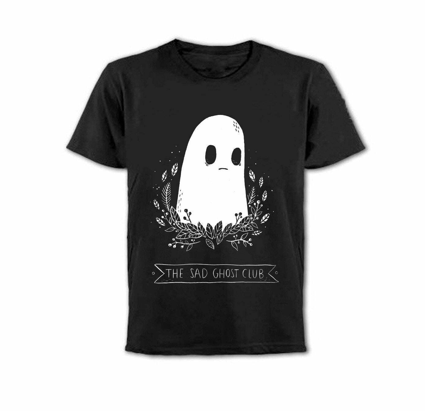 Coquette Aesthetic Sad Ghost Club Tee - Y2K Fashion Women's Grunge Style Shirt