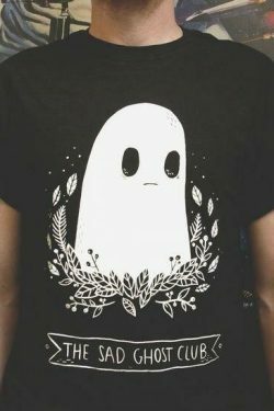 Coquette Aesthetic Sad Ghost Club Tee - Y2K Fashion Women's Grunge Style Shirt