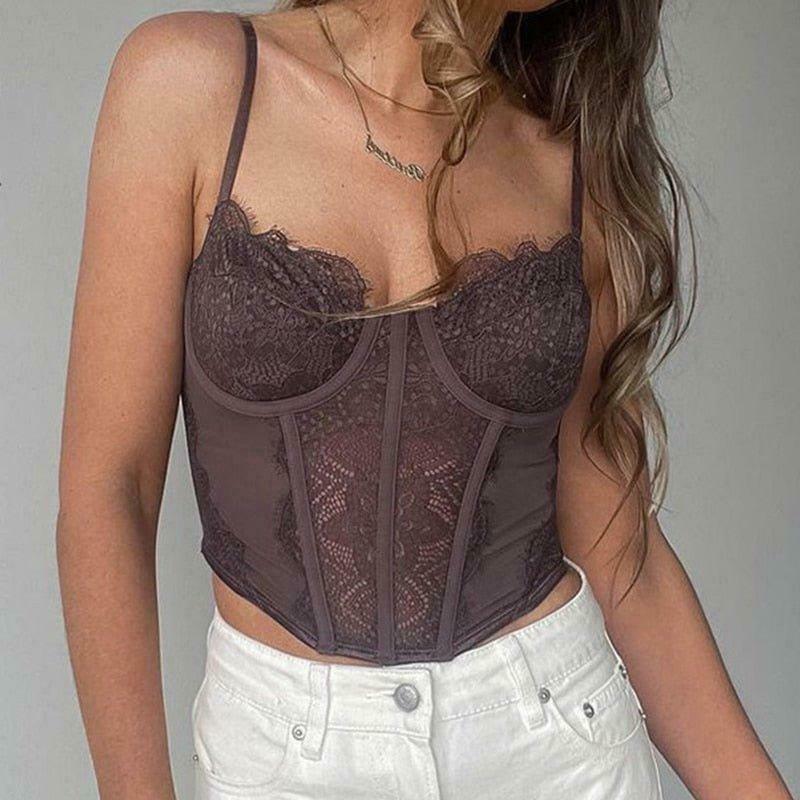 Coquette Aesthetic Sadie Corset Top - Y2K Fashion Grunge Style Cute Tops Pastel Goth Cargo Skirt