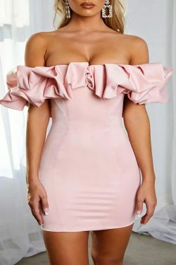 Coquette Aesthetic Sasha's Elegant Neckline Dress - Y2K Fashion Statement Piece