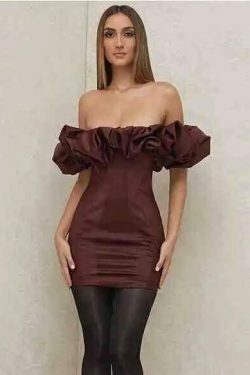 Coquette Aesthetic Sasha's Elegant Neckline Dress - Y2K Fashion Statement Piece