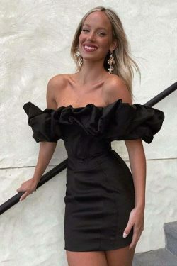 Coquette Aesthetic Sasha's Elegant Neckline Dress - Y2K Fashion Statement Piece