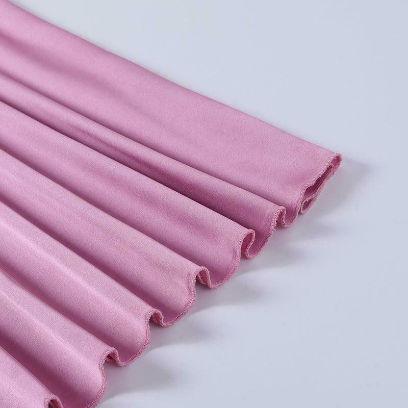 Coquette Aesthetic Satin Chain Dress with Cut-Out Detail - Y2K Fashion Statement Piece