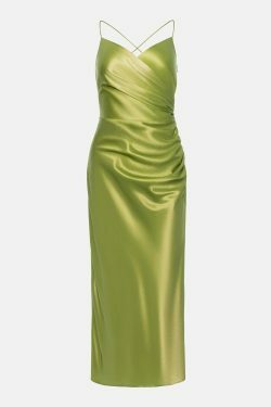 Coquette Aesthetic Satin Dress: Y2K Fashion with Grunge & Pastel Goth Vibes