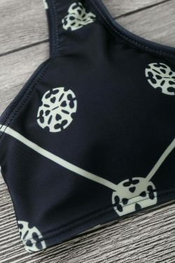 Coquette Aesthetic Scoop Neck Bralette Thong Bikini Set