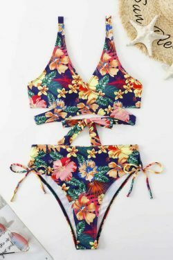 Coquette Aesthetic Sexy Print Swimsuit Bikini - Y2K Fashion Women's Swimwear