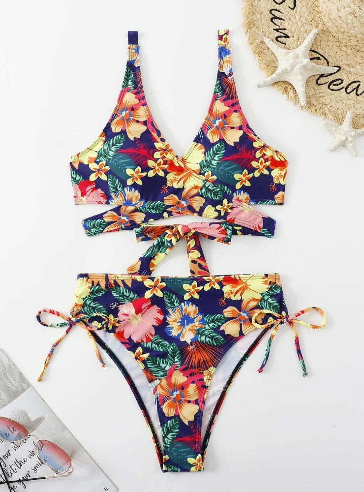 Coquette Aesthetic Sexy Print Swimsuit Bikini - Y2K Fashion Women's Swimwear Coquette Aesthetic Sexy Print Swimsuit Bikini - Y2K Fashion Women's Swimwear