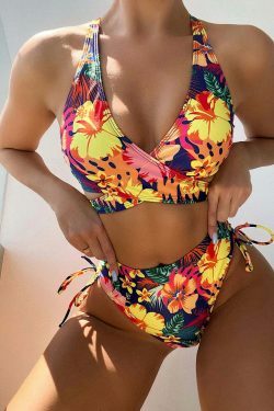 Coquette Aesthetic Sexy Print Swimsuit Bikini - Y2K Fashion Women's Swimwear