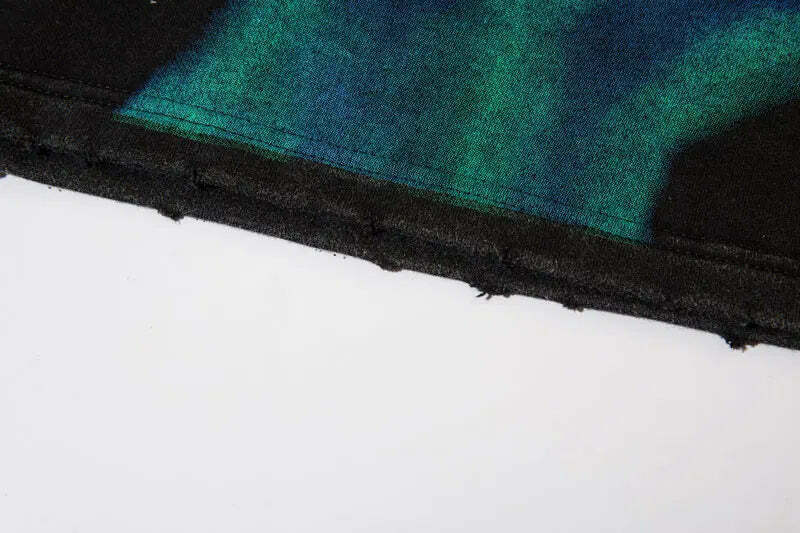 Coquette Aesthetic Shadow Graphic Acid Washed T-Shirt - Y2K Fashion Grunge Style Cute Tops