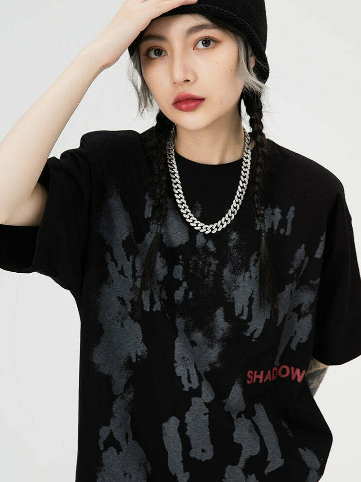 Coquette Aesthetic Shadow Graphic Print T-Shirt - Y2K Fashion Women's Top Coquette Aesthetic Shadow Graphic Print T-Shirt - Y2K Fashion Women's Top