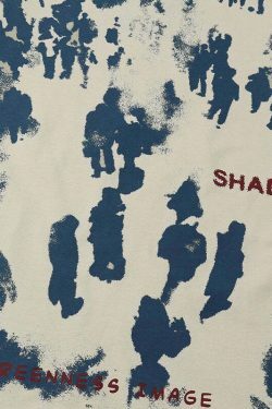 Coquette Aesthetic Shadow Graphic Print T-Shirt - Y2K Fashion Women's Top