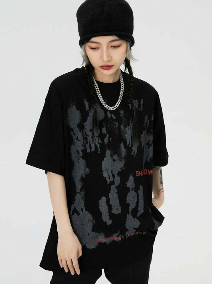 Coquette Aesthetic Shadow Graphic Print T-Shirt - Y2K Fashion Women's Top Coquette Aesthetic Shadow Graphic Print T-Shirt - Y2K Fashion Women's Top