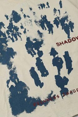 Coquette Aesthetic Shadow Graphic Print T-Shirt - Y2K Fashion Women's Top