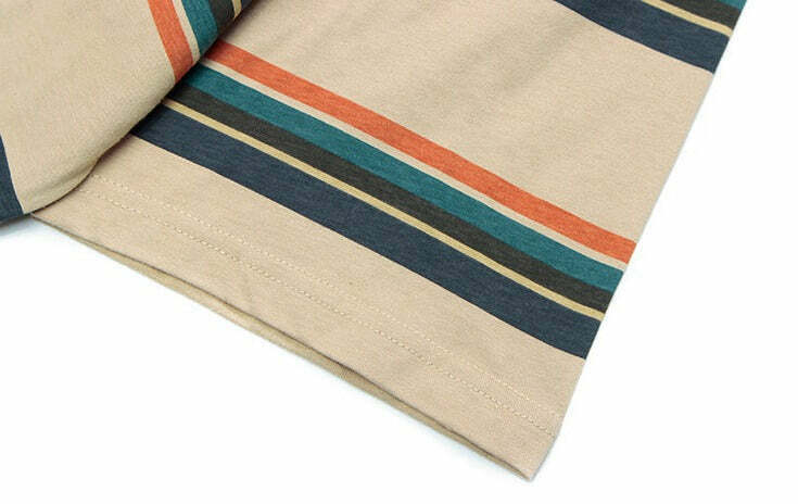 Coquette Aesthetic Skater Stripe Tee - Y2K Fashion with Grunge Style, Cute Tops & Pastel Goth Vibes Coquette Aesthetic Skater Stripe Tee - Y2K Fashion with Grunge Style, Cute Tops & Pastel Goth Vibes