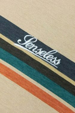 Coquette Aesthetic Skater Stripe Tee - Y2K Fashion with Grunge Style, Cute Tops & Pastel Goth Vibes