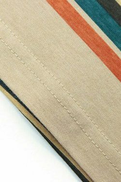 Coquette Aesthetic Skater Stripe Tee - Y2K Fashion with Grunge Style, Cute Tops & Pastel Goth Vibes