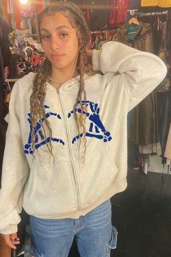 Coquette Aesthetic Skeleton Finger Oversized Hoodie - Y2K Fashion Statement Piece for Women