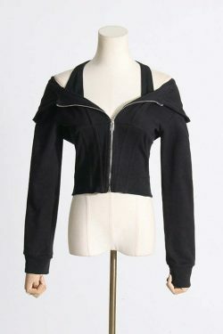 Coquette Aesthetic Slim Waist Hooded Short Sweater