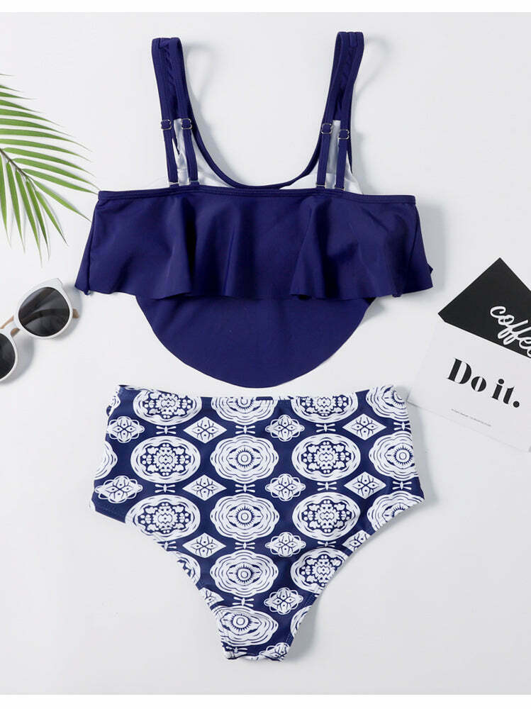 Coquette Aesthetic Snake Print Bandeau Bikini Coquette Aesthetic Snake Print Bandeau Bikini