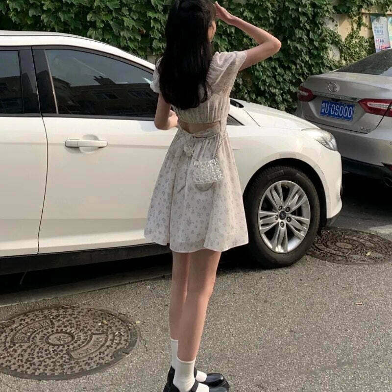 Coquette Aesthetic Snowflake Mini Dress Coquette Aesthetic Snowflake Mini Dress