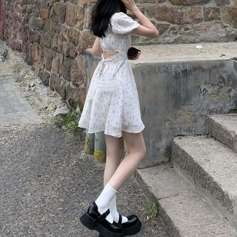 Coquette Aesthetic Snowflake Mini Dress Coquette Aesthetic Snowflake Mini Dress