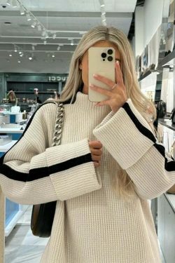 Coquette Aesthetic Snug Symphony Turtleneck Sweater