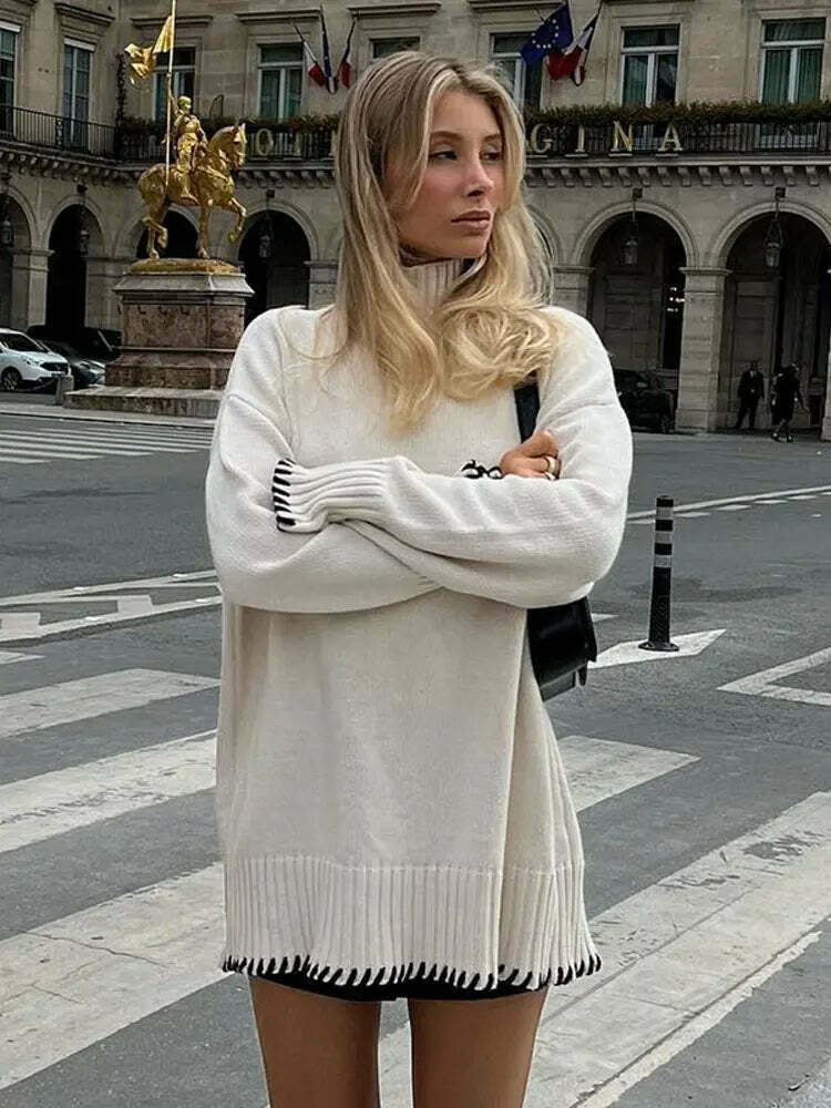 Coquette Aesthetic Snug Symphony Turtleneck Sweater Coquette Aesthetic Snug Symphony Turtleneck Sweater