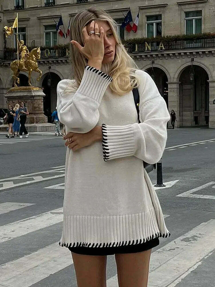 Coquette Aesthetic Snug Symphony Turtleneck Sweater Coquette Aesthetic Snug Symphony Turtleneck Sweater