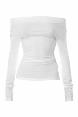 Coquette Aesthetic Solid Color Backless Lacing Long Sleeve Tee - Y2K Fashion Grunge Style
