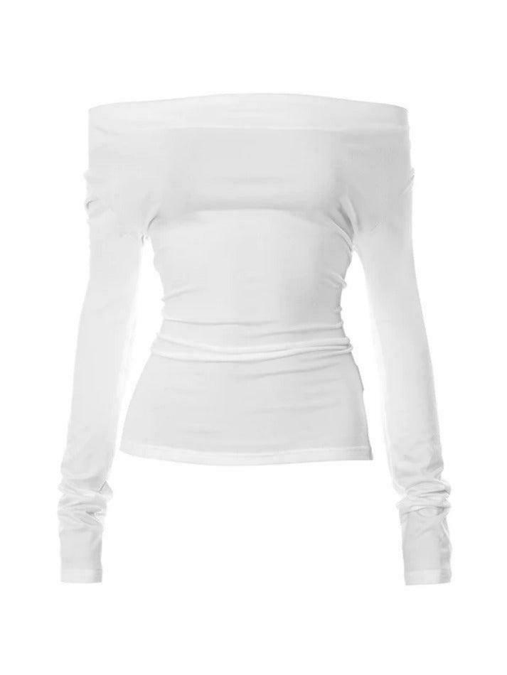 Coquette Aesthetic Solid Color Backless Lacing Long Sleeve Tee - Y2K Fashion Grunge Style Coquette Aesthetic Solid Color Backless Lacing Long Sleeve Tee - Y2K Fashion Grunge Style