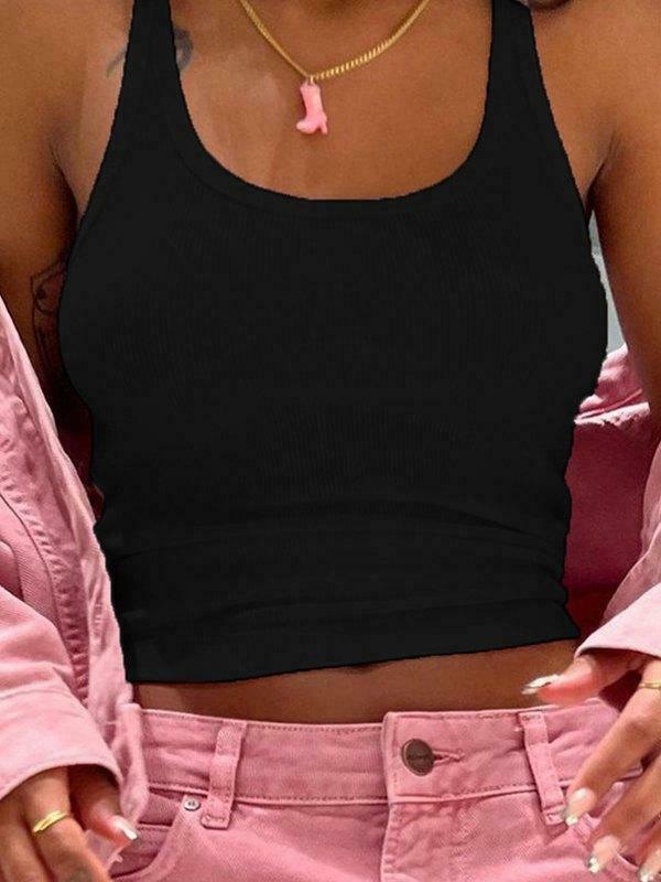 Coquette Aesthetic Solid Color Cami Top - Y2K Fashion Grunge Style Cute Tops & Cargo Skirt Outfits Coquette Aesthetic Solid Color Cami Top - Y2K Fashion Grunge Style Cute Tops & Cargo Skirt Outfits