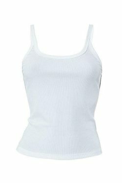 Coquette Aesthetic Solid Color Cami Top - Y2K Fashion Grunge Style Cute Tops & Cargo Skirt Outfits